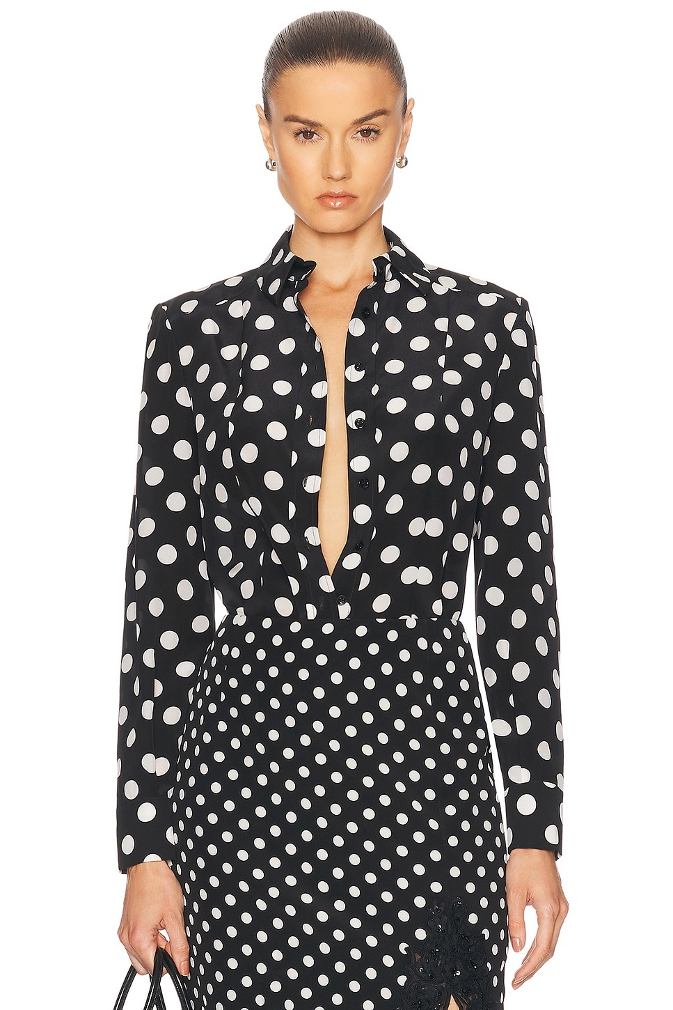 Long Sleeve Button Down Top - 1