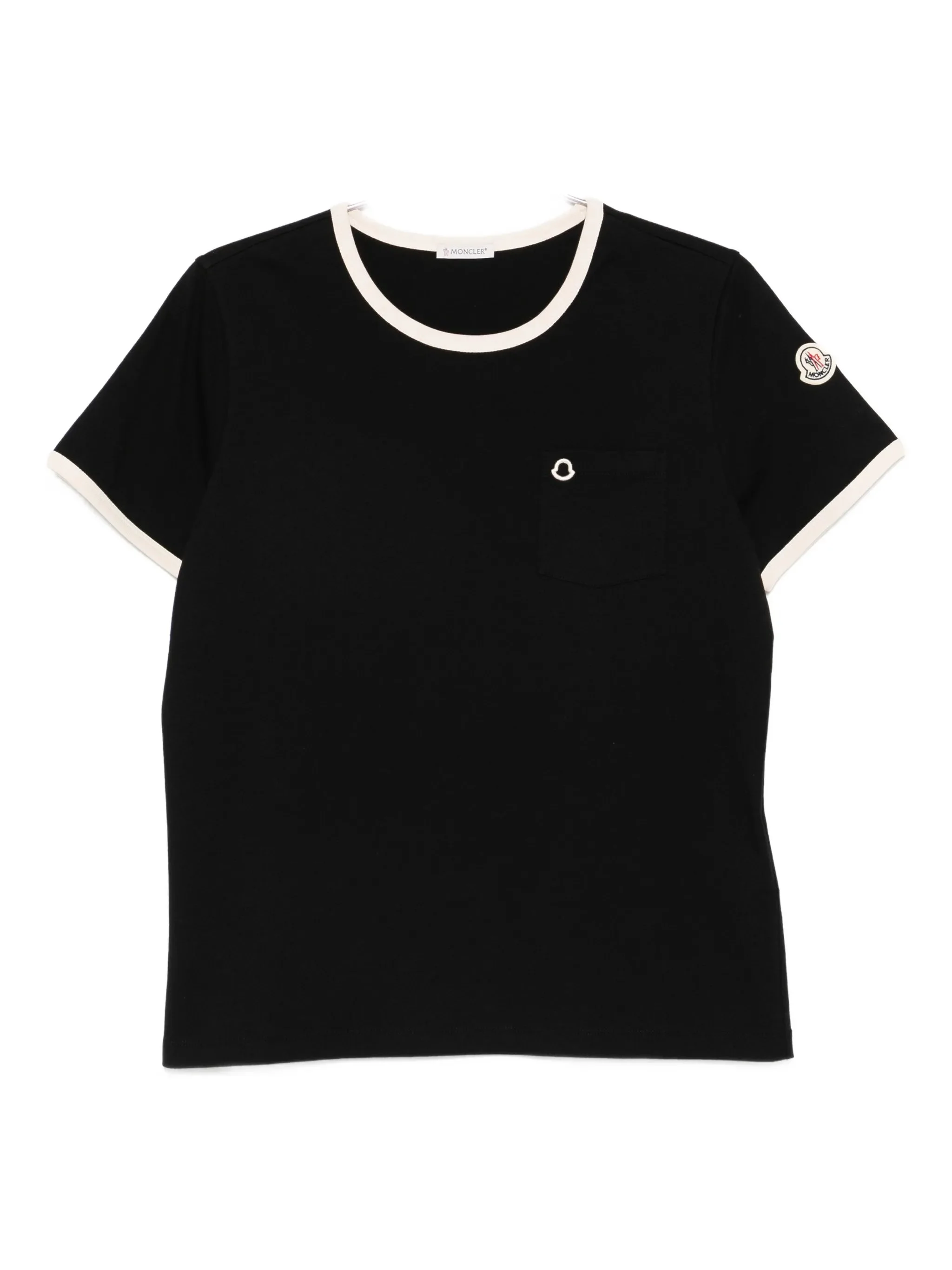 Moncler Logo Embroidery Pocket T-shirt - 1