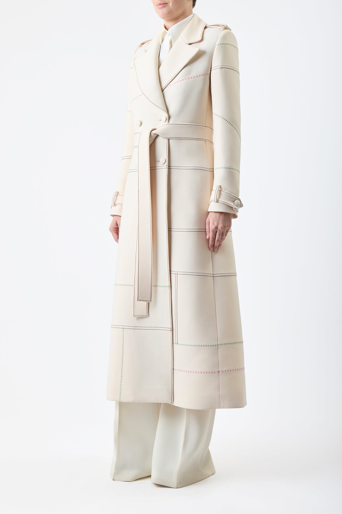 Hamilton Coat in Silk Wool - 4
