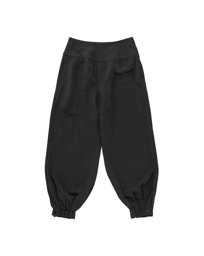 BUBBLE PANTS (CHIRIMEN) BLACK - 1