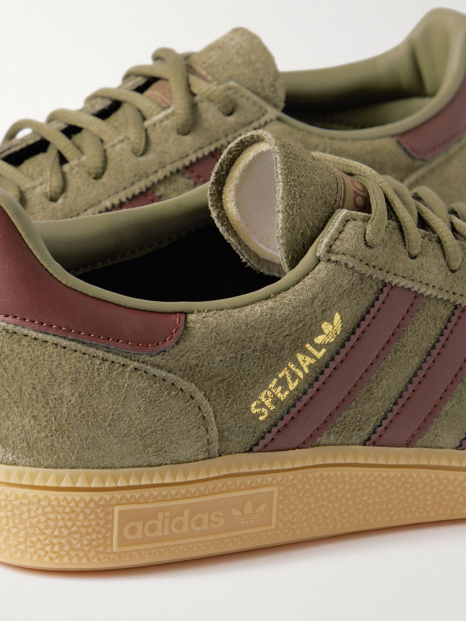 Handball Spezial Suede and Leather Sneakers Green - 5