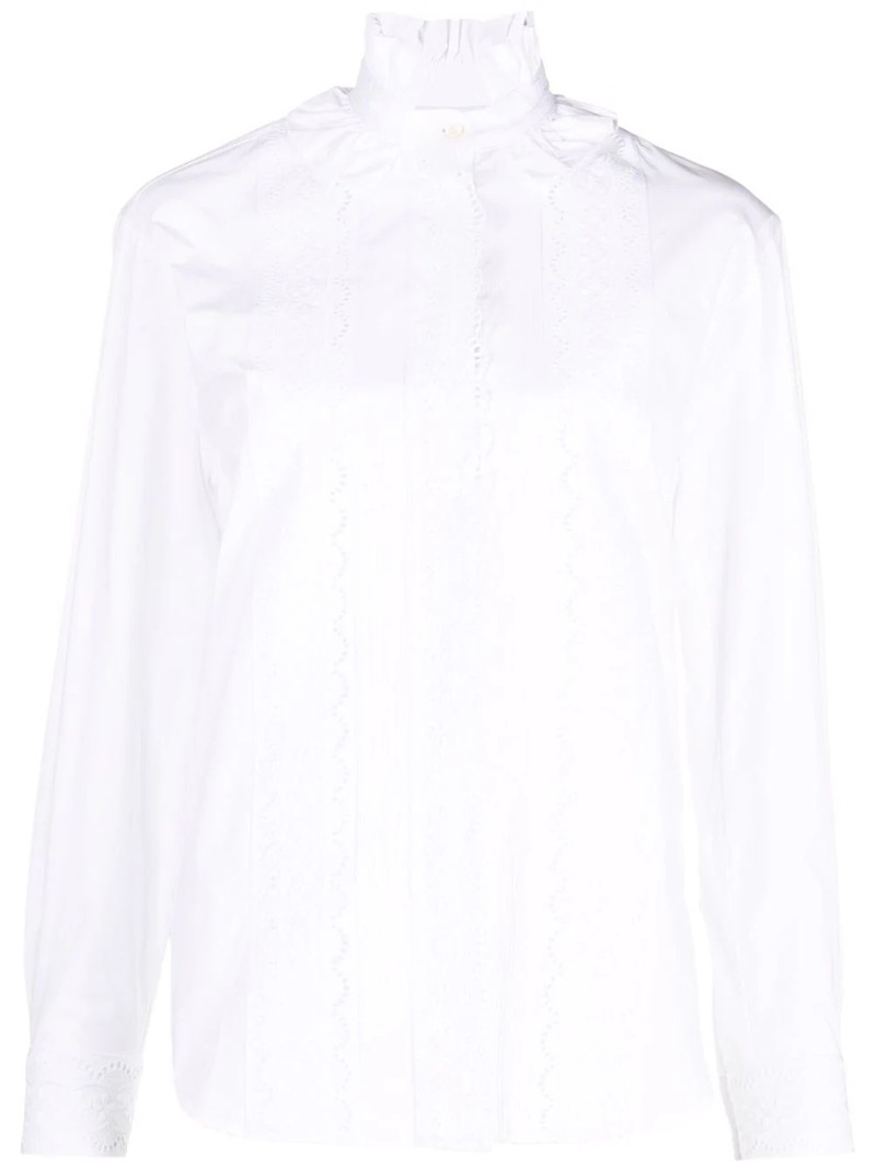 white ruffled shirt 1