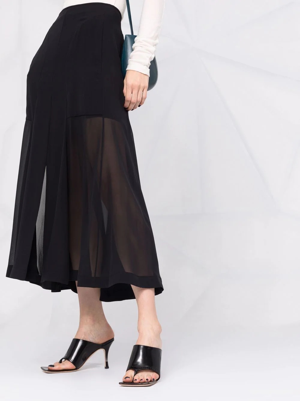 high-waisted midi skirt - 5