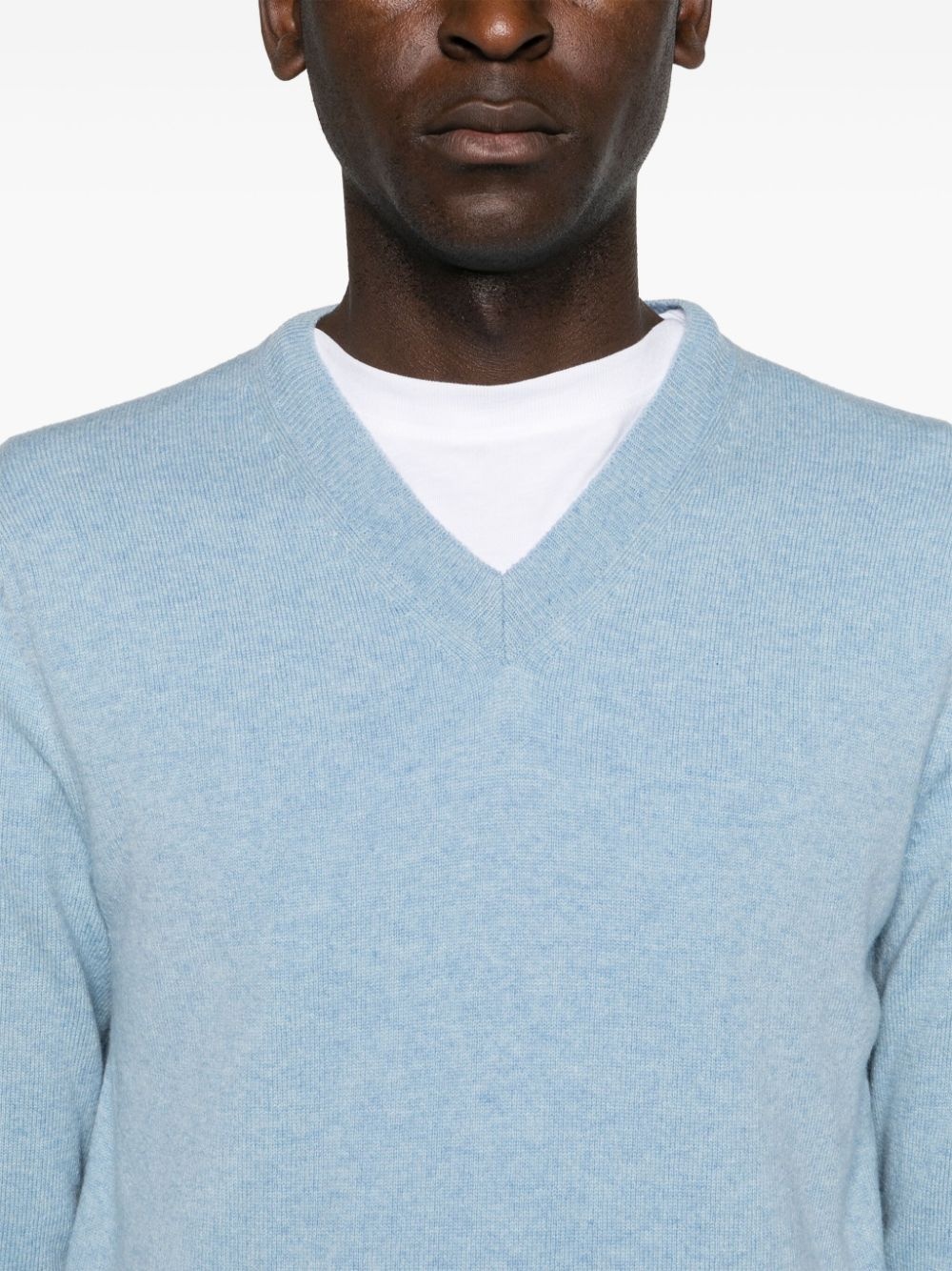 logo-appliqué wool jumper - 6