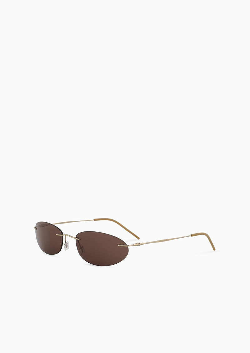 GIORGIO ARMANI Oval women’s sunglasses outlook