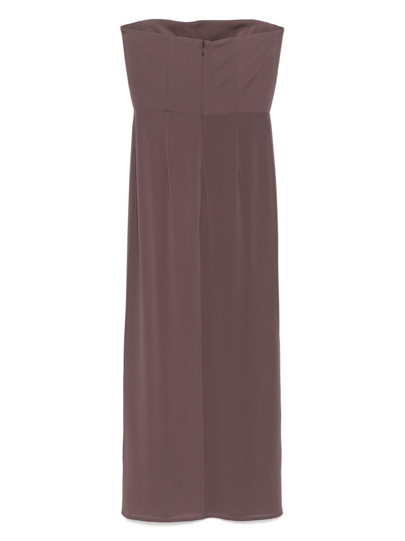 ALEX PERRY crepe strapless maxi dress outlook