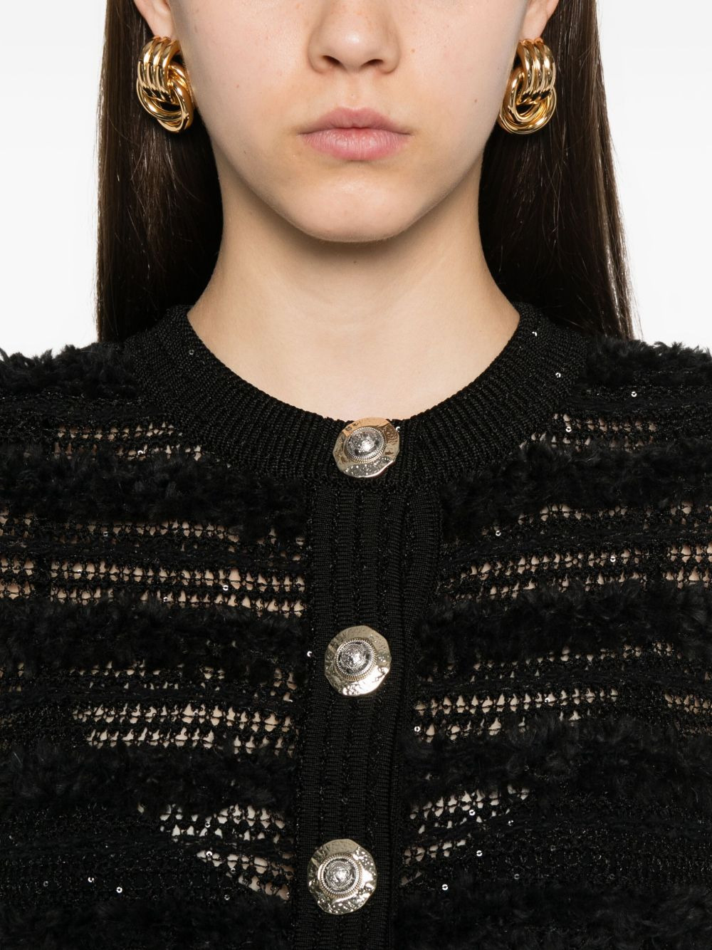 Balmain Women Tweed Cardigan - 2