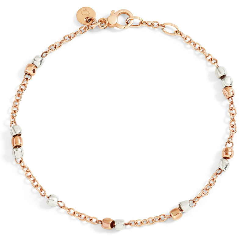 ROSE GOLD & SILVER MINI GRANELLI BRACELET 1