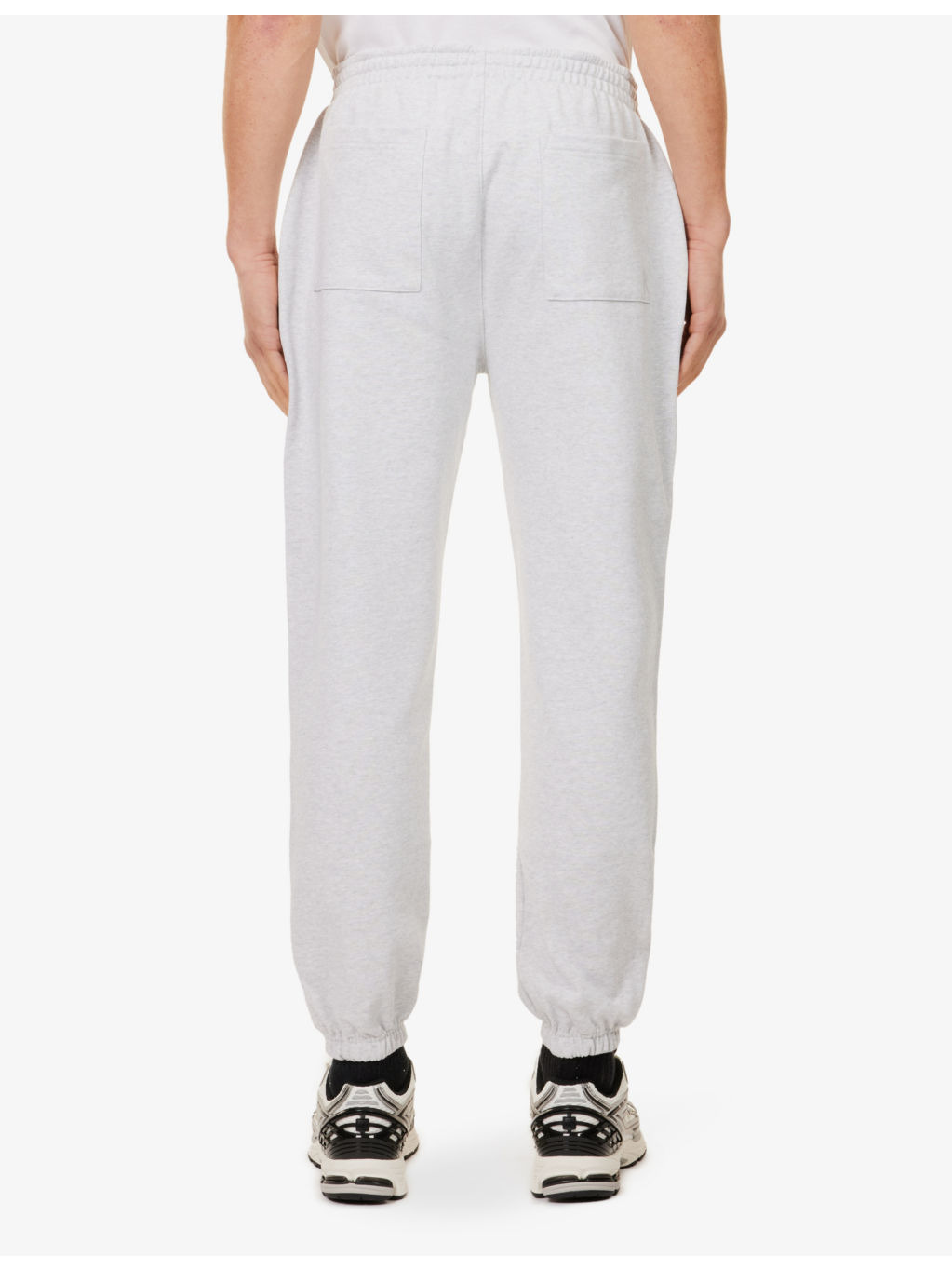 Brand-embroidery straight-leg relaxed-fit cotton-jersey jogging bottoms - 4