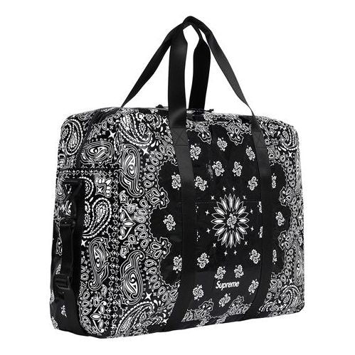 Supreme Bandana Tarp Large Duffle Bag 'Black White' SUP-SS21-625 - 3