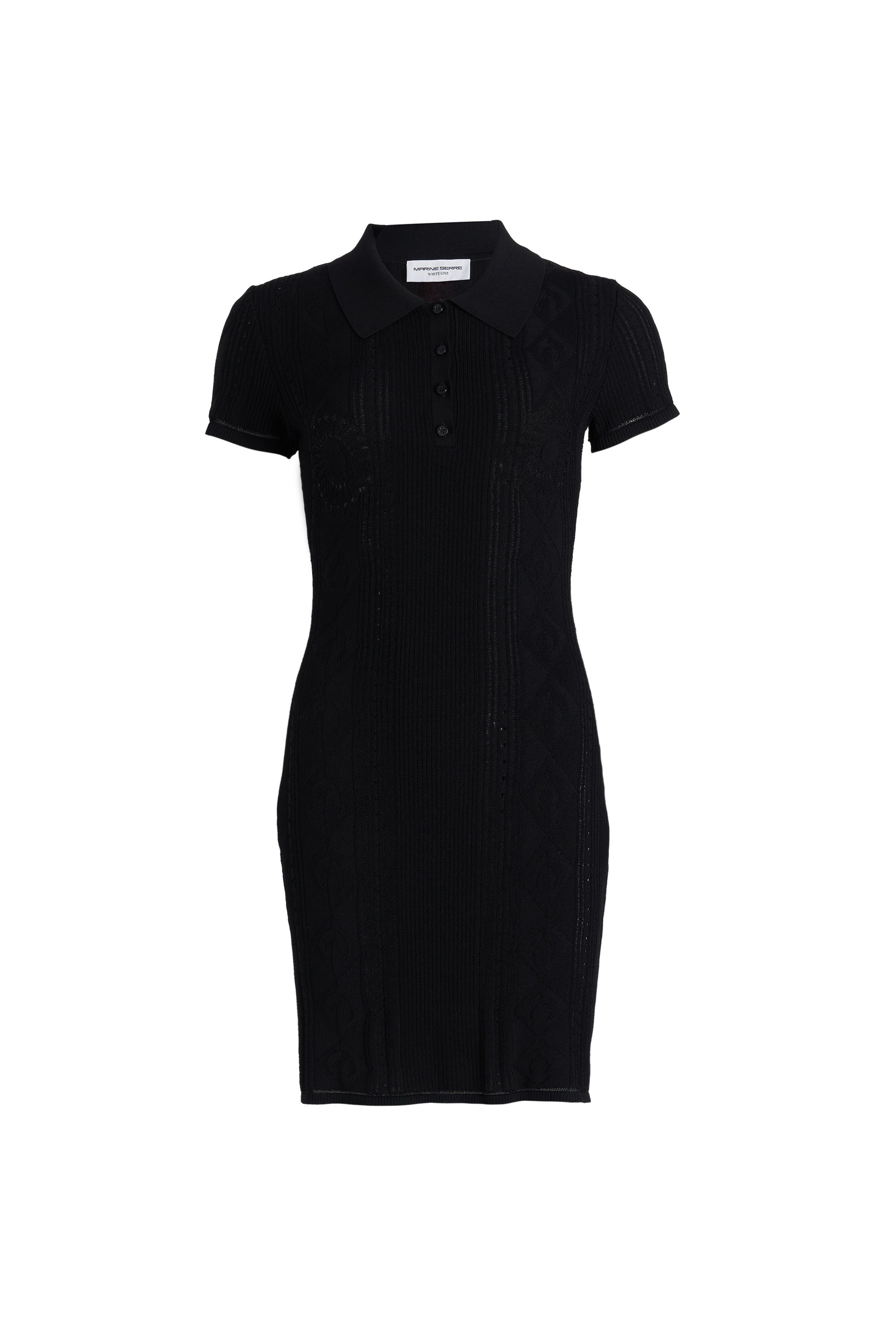 Pointelle Knitted Tennis Court Dress - 1