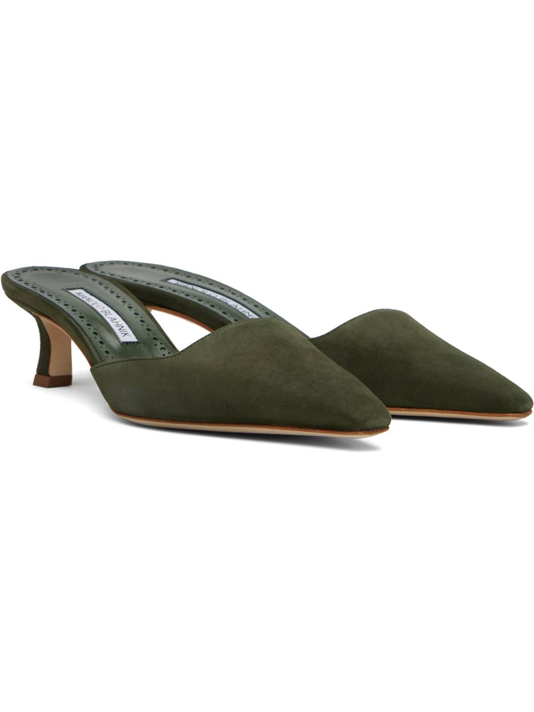 Khaki Moiramu Mules - 4