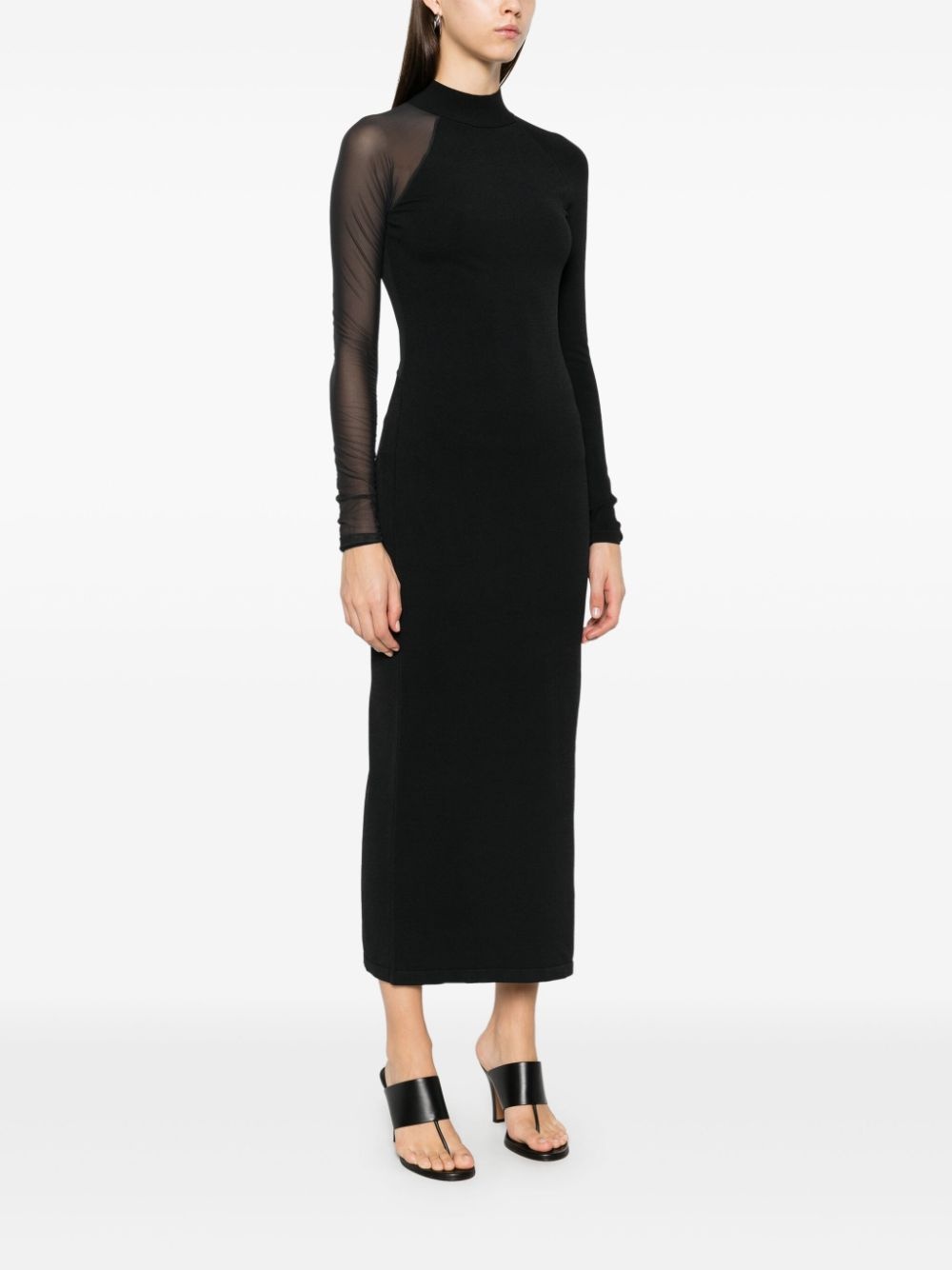 panelled midi dress - 3