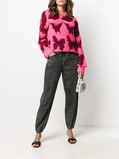 MSGM butterfly knitted sweater outlook