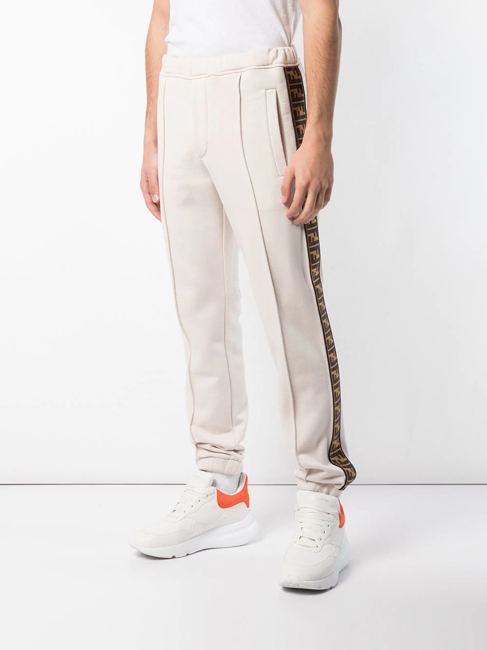 FF logo stripe track trousers - 3