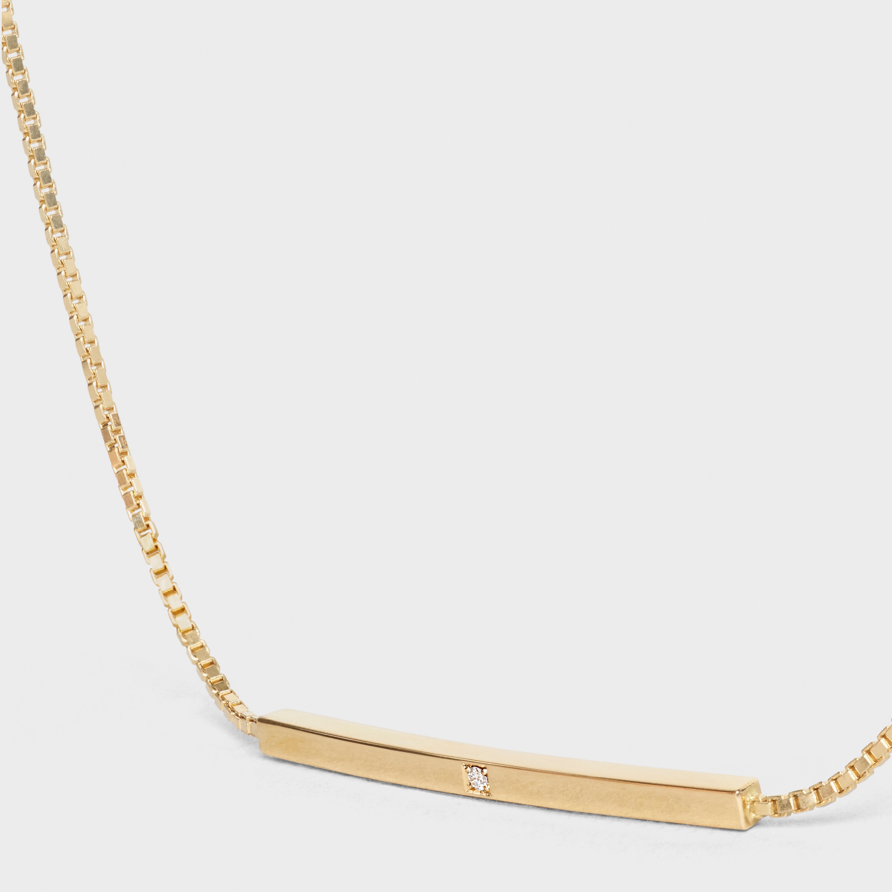 Celine Sentimental Straight Bracelet in Yellow Gold and Diamond - 2