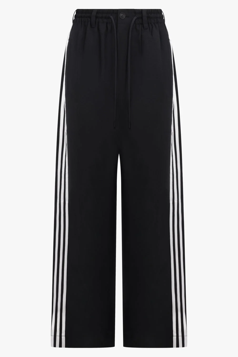 WIRE TRACK PANT WITH STRIPE DETAIL | BLACK/WHITE - 1