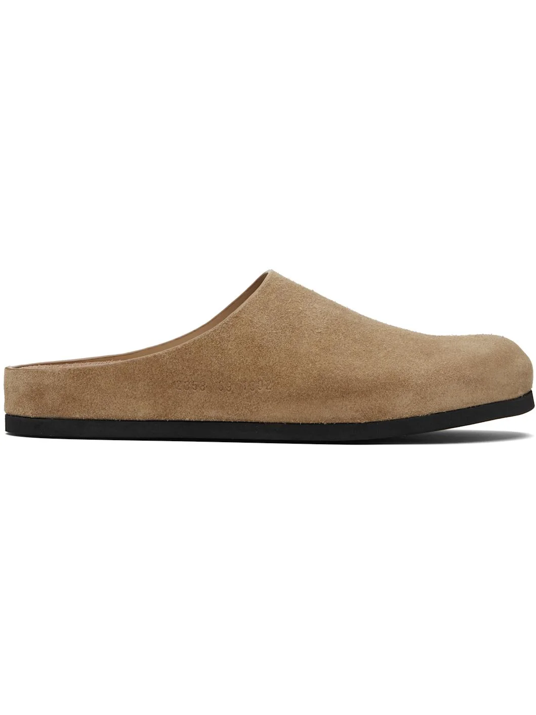 Tan Suede Clog Loafers - 1