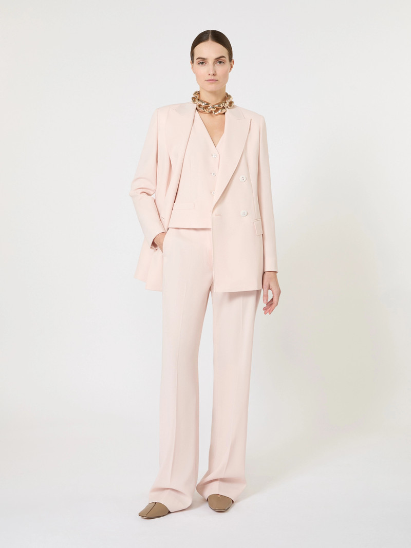 Max Mara Wool crepe gilet - PINK outlook