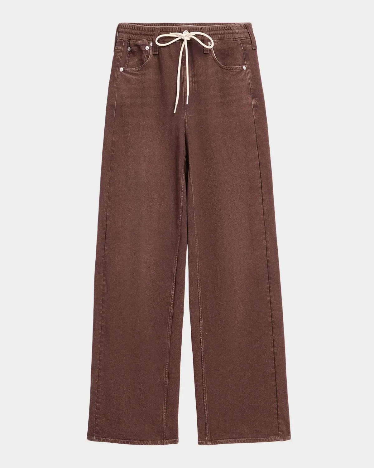 rb Miramar Terry Drawstring Wide-Leg Jeans - 1