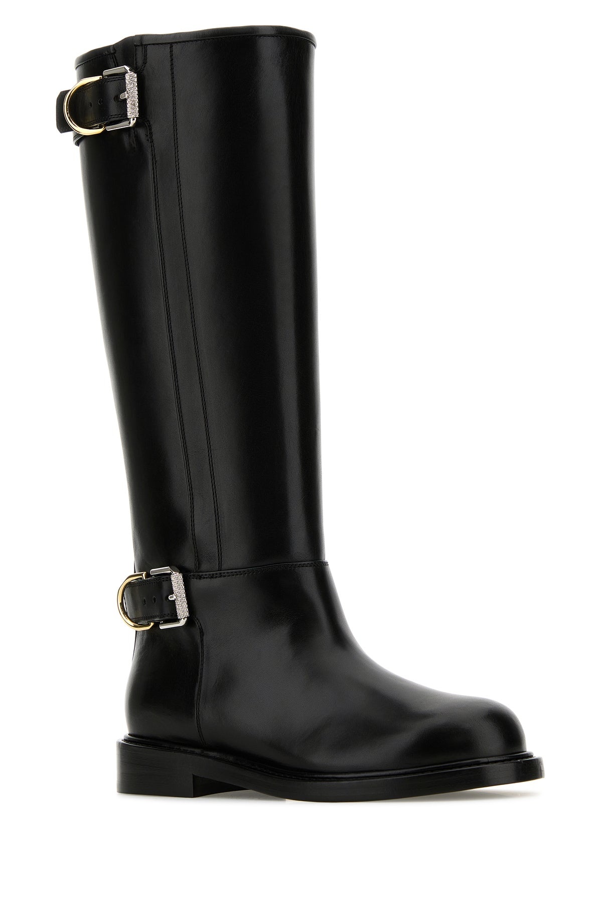 Black leather Voyou boots - 2