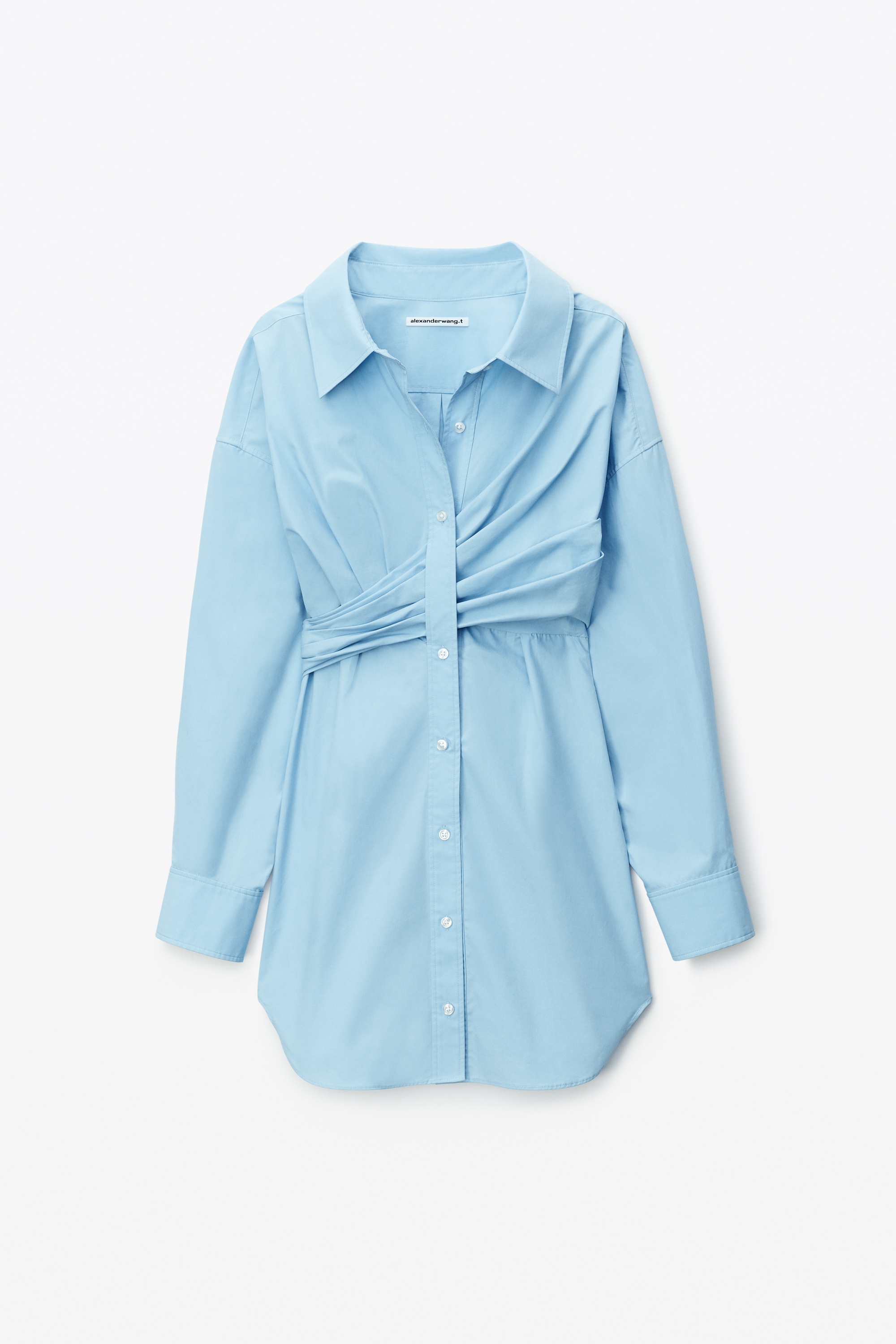 BUTTON UP DRESS IN COMPACT COTTON - 1