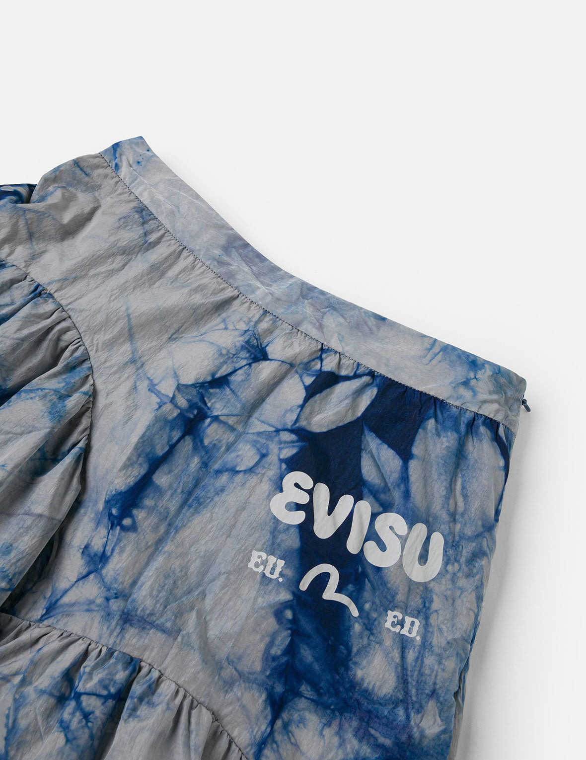 Tie-dye Seagull-inspired Asymmetrical Ruffles Oversized Midi Skirt - 6