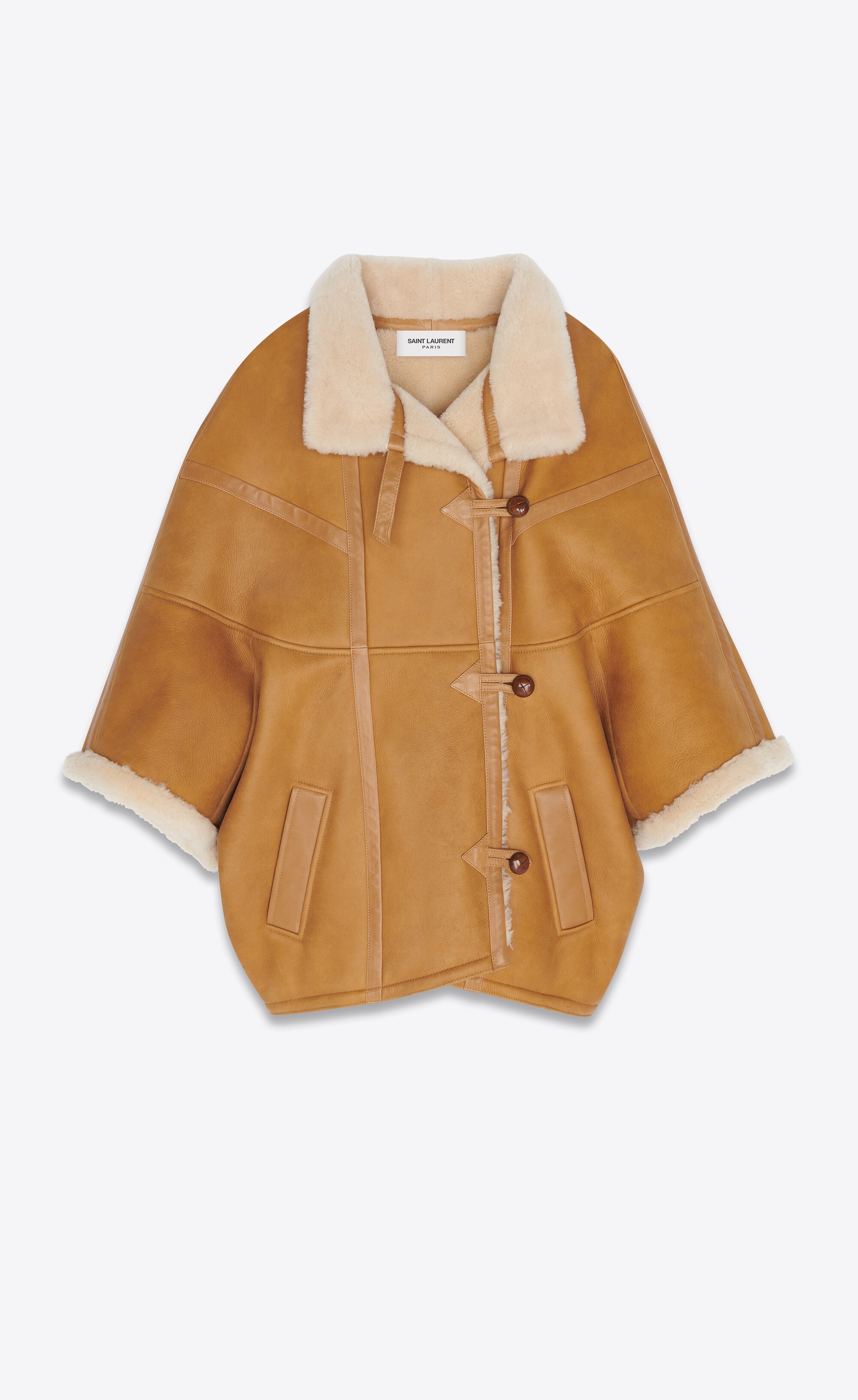 cape in shearling - 1