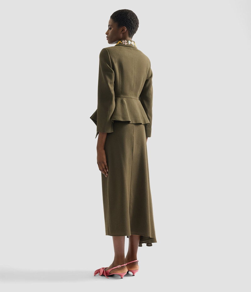 EMBELLISHED CREPE PEPLUM BLAZER 3