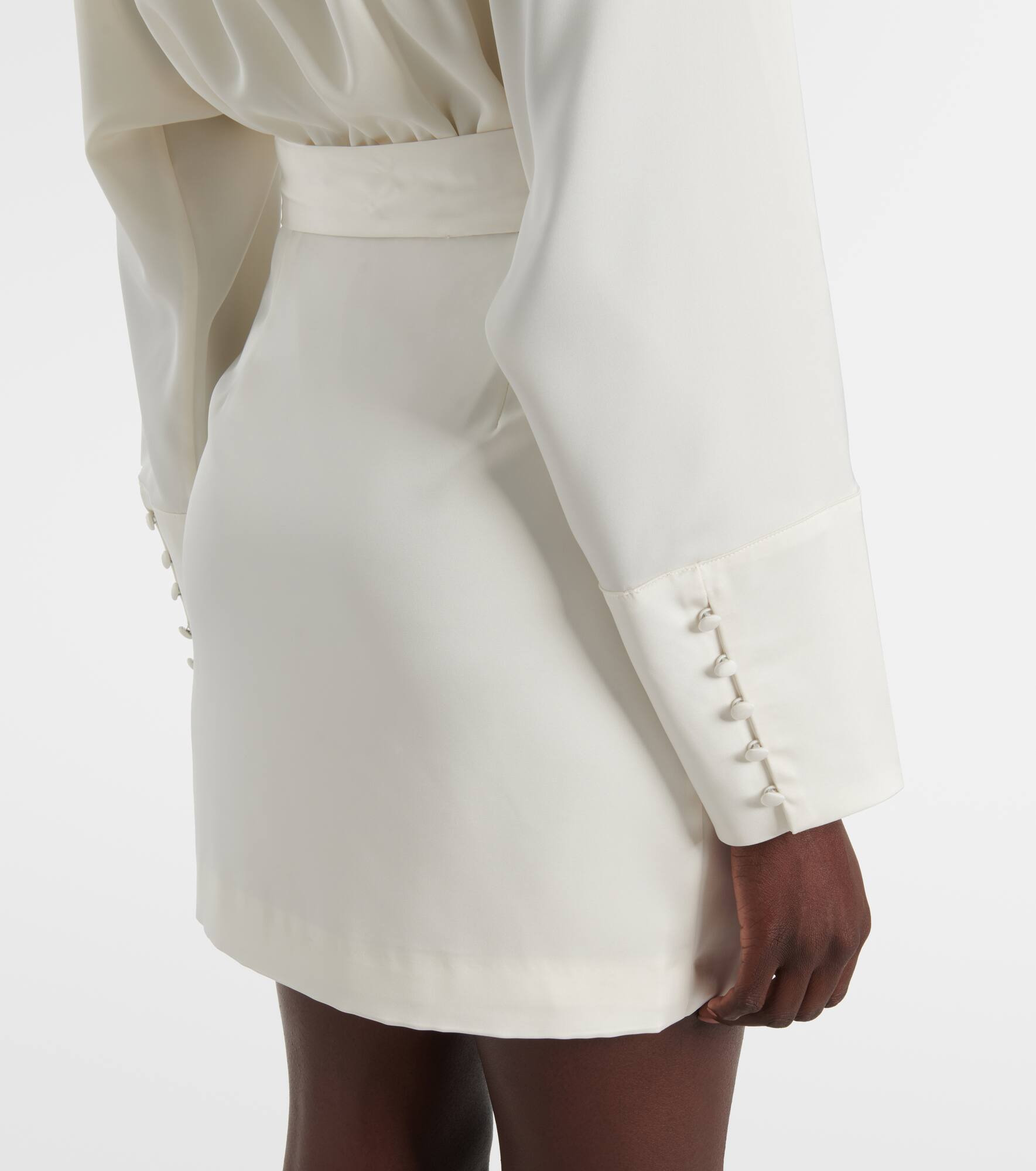 Satin wrap dress - 5