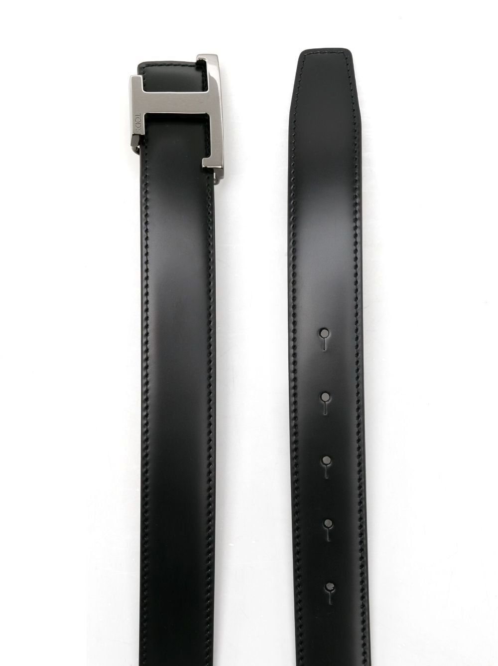 T-buckle reversible leather belt - 2