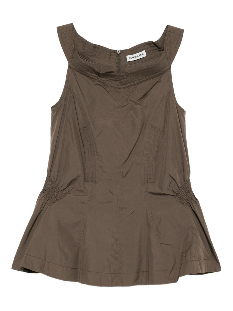 shirred blouse top 1