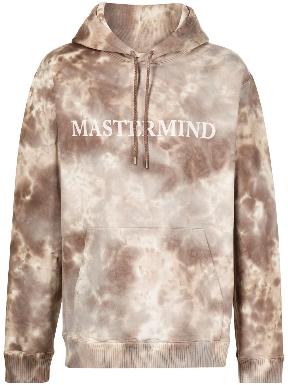 logo-print tie-dye hoodie - 1