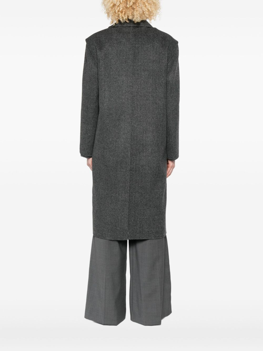 double-breasted wool coat - 4
