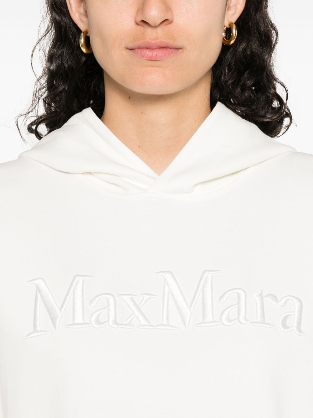 embroidered-logo hoodie - 5
