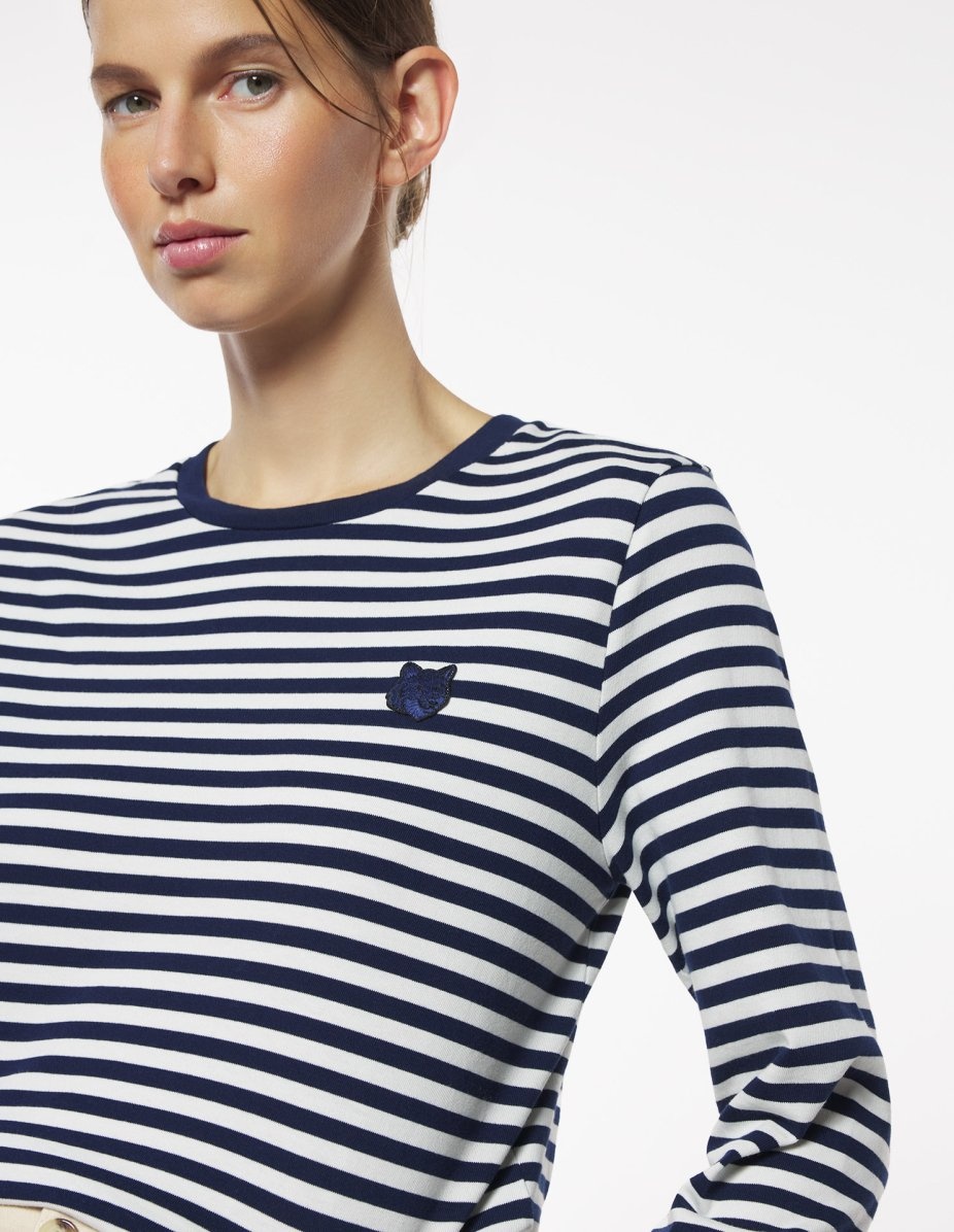 BOLD FOX HEAD PATCH MULTI STRIPES REGULAR LS TEE-SHIRT - 5
