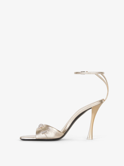 Givenchy STITCH SANDALS IN LAMINATED LEATHER WITH CRYSTALS outlook