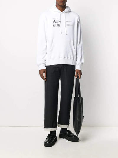 UNDERCOVER slogan print hoodie outlook