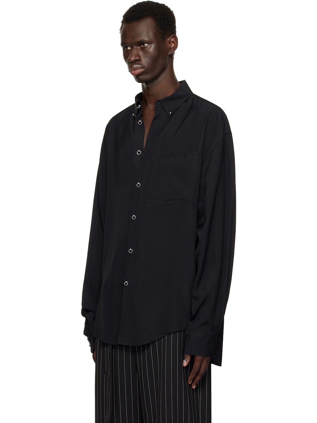 Black Pierced Shirt - 4