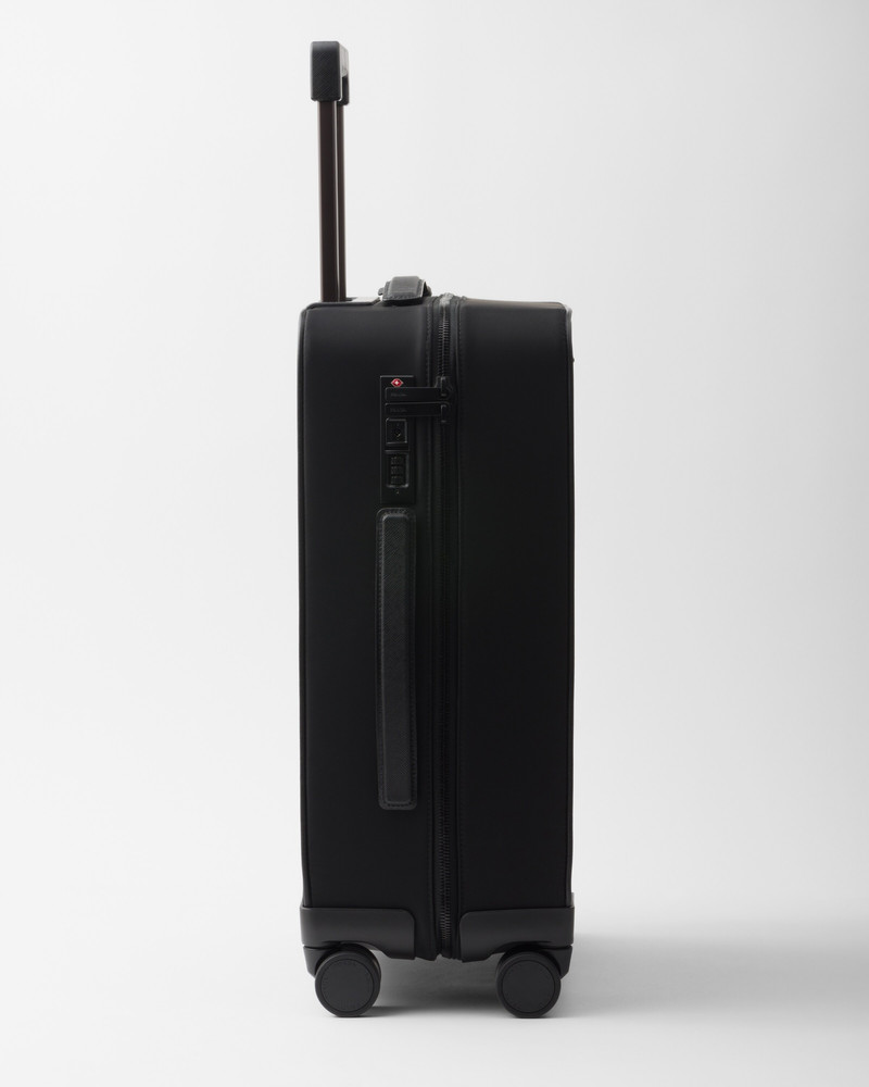 Re-Nylon and Saffiano leather trolley 7