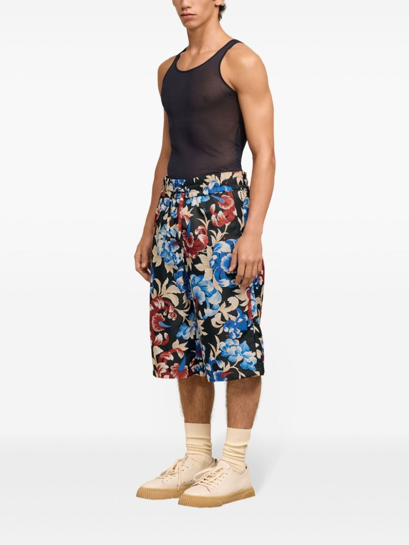 floral-print elasticated-waist shorts 3