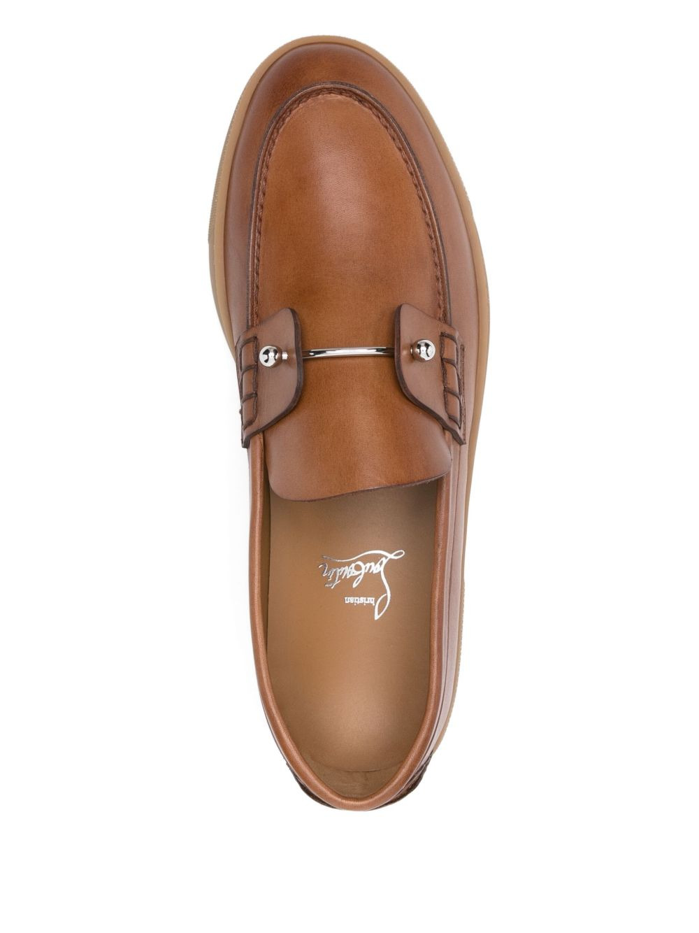 metal-detail loafers - 4
