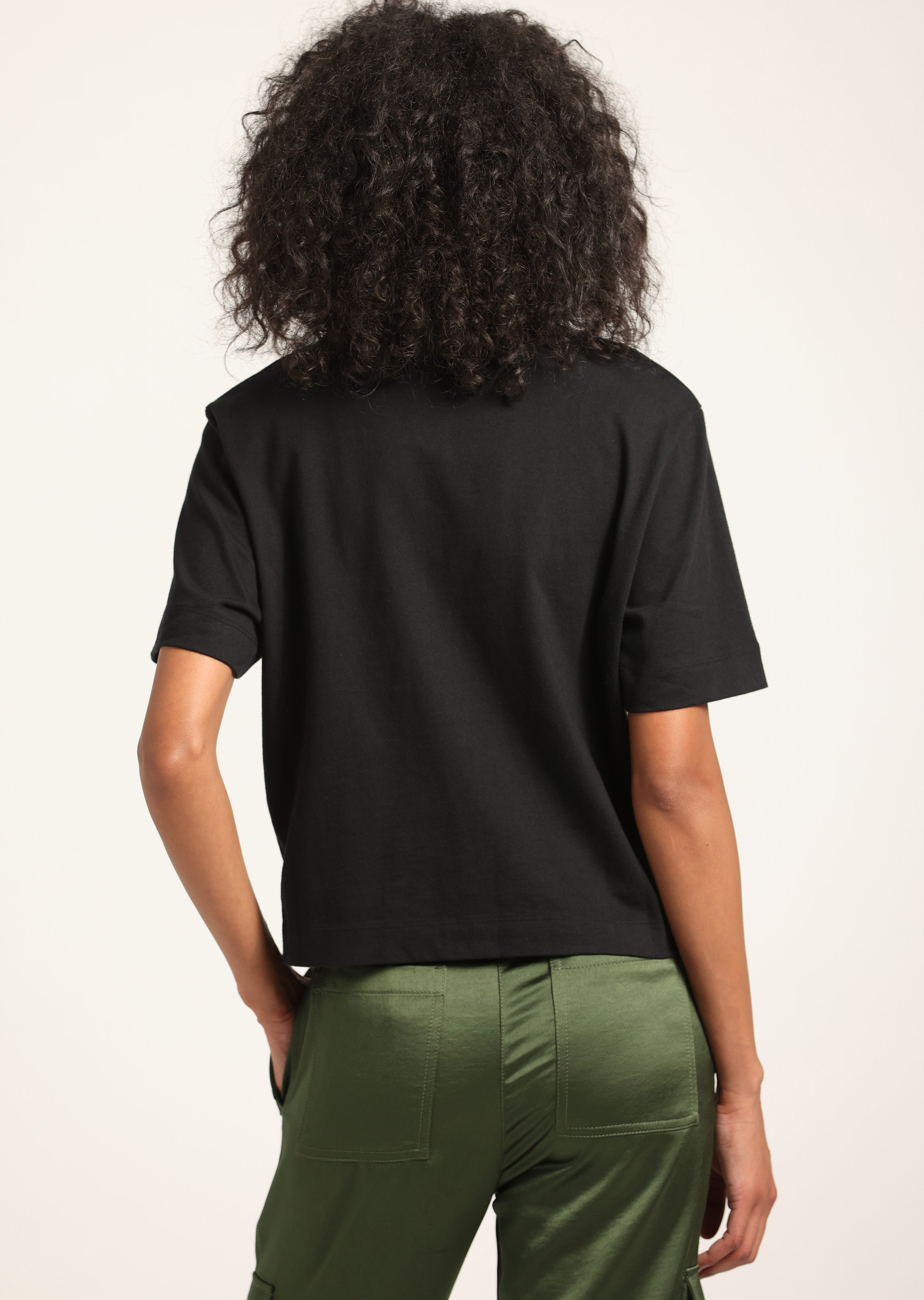 MIRANDA COTTON JERSEY BOXY TEE - 5