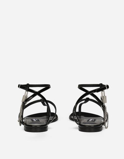 Dolce & Gabbana Patent leather sandals outlook