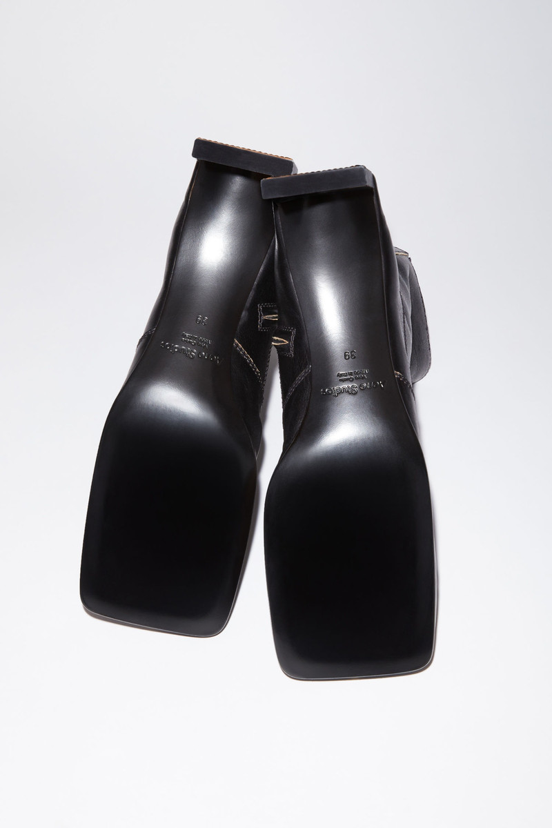 Leather ankle boots - Black 3