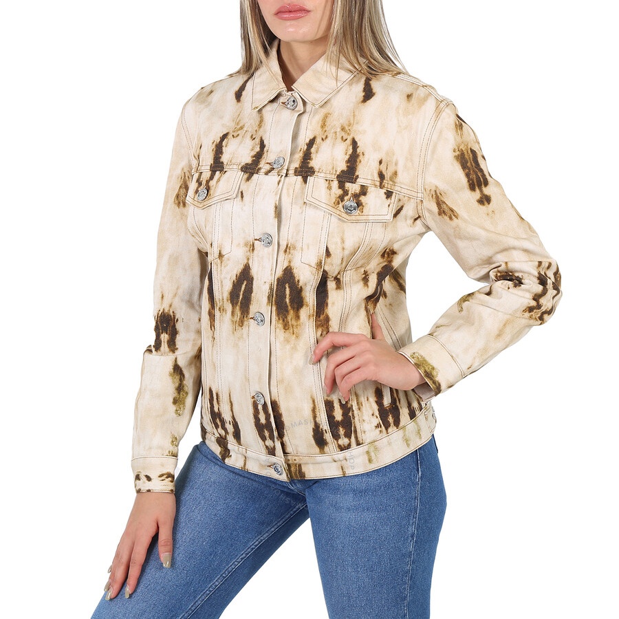 Burberry Prestwick Bleached Denim Monogram Motif Jacket - 2