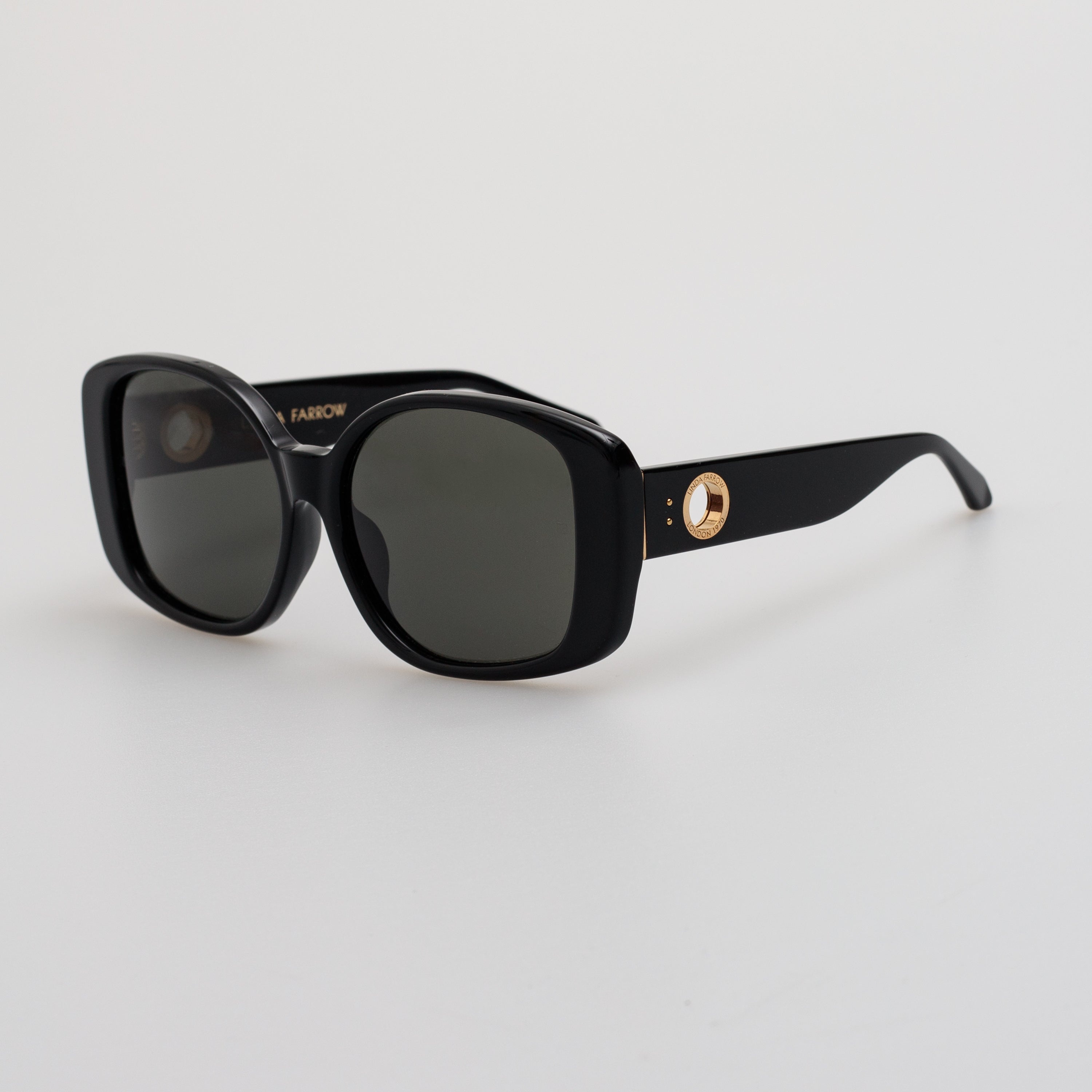 Venus Oversize Sunglasses in Black - 11