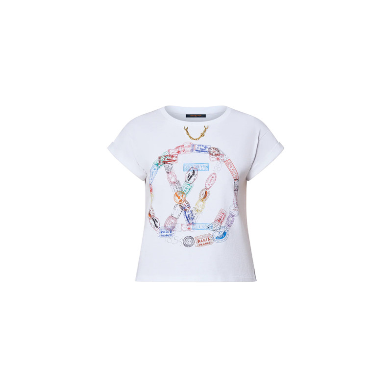 Travel Stamp LV Circle T-Shirt 1
