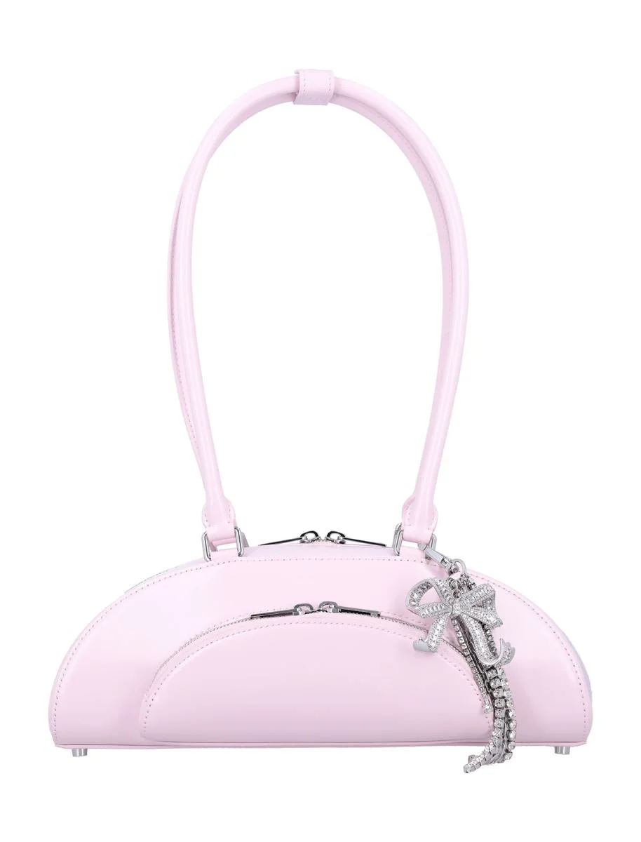 Self-Portrait Curved Charm Shoulder Bag - 1