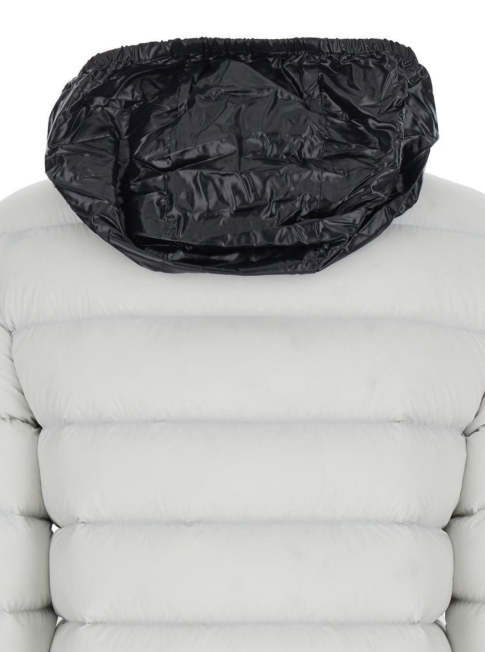 Moncler Women 'Cerces' White High Neck Down Jacket With Logo Print In Tech Fabric Woman - 4